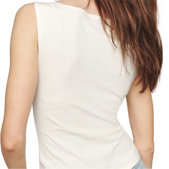 Reformation Dusk Boat-neck Organic Cotton-blend Top - Picture 3 of 10